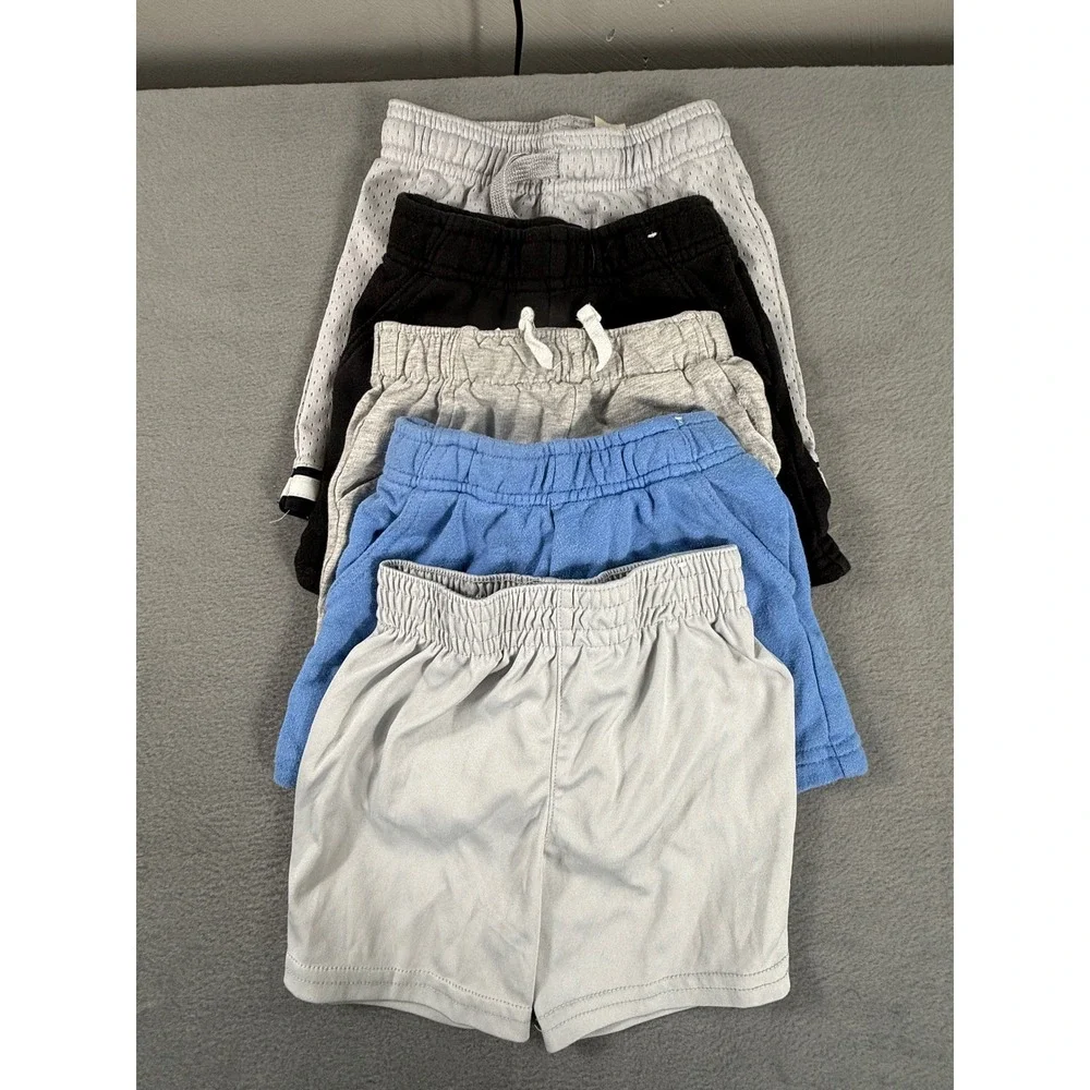 Toddler Boys Shorts Lot 2T OshKosh Garanimals Athletic Mesh Play 5 Pair Bundle